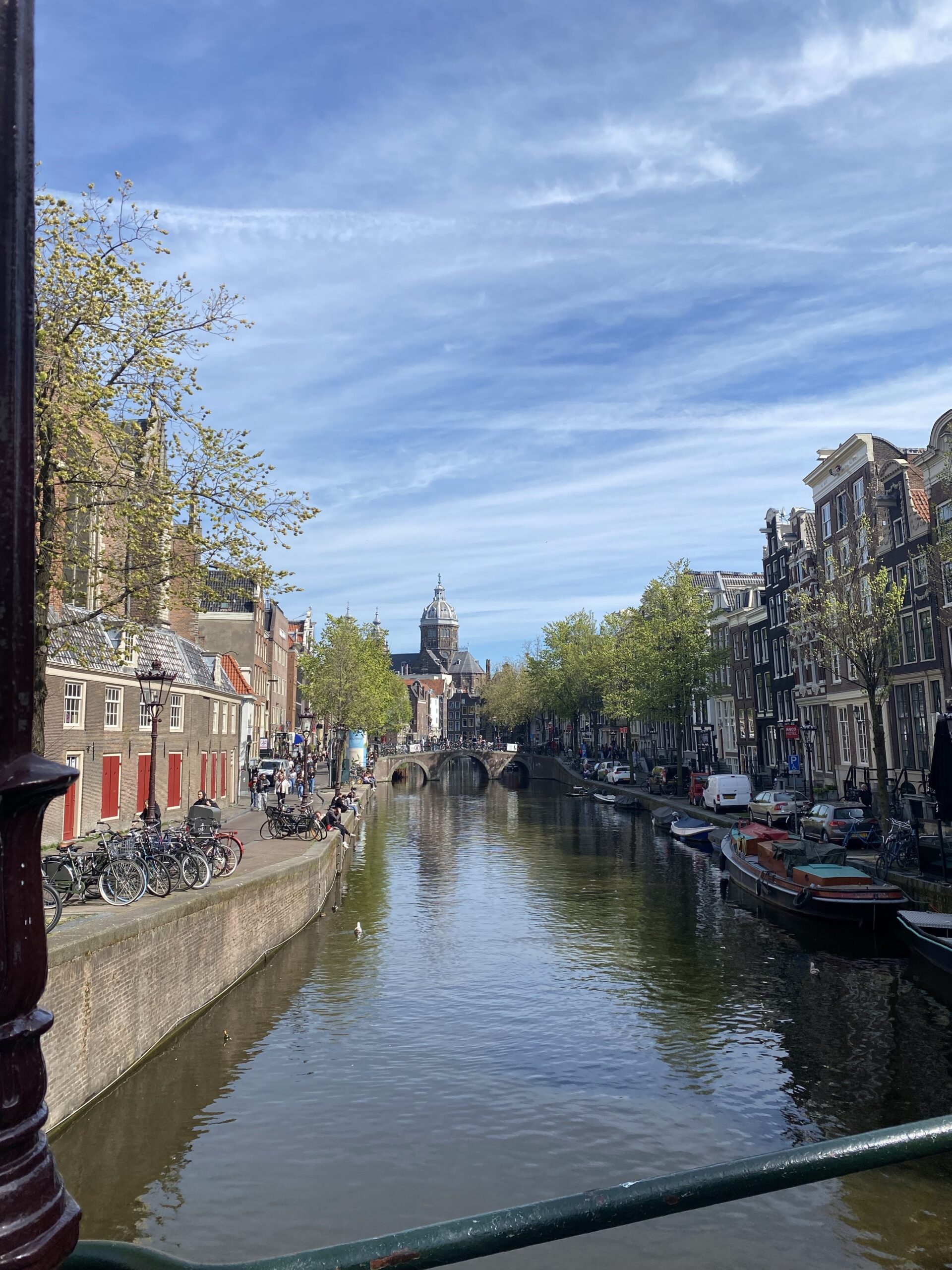 Amsterdam bridge over the canals 